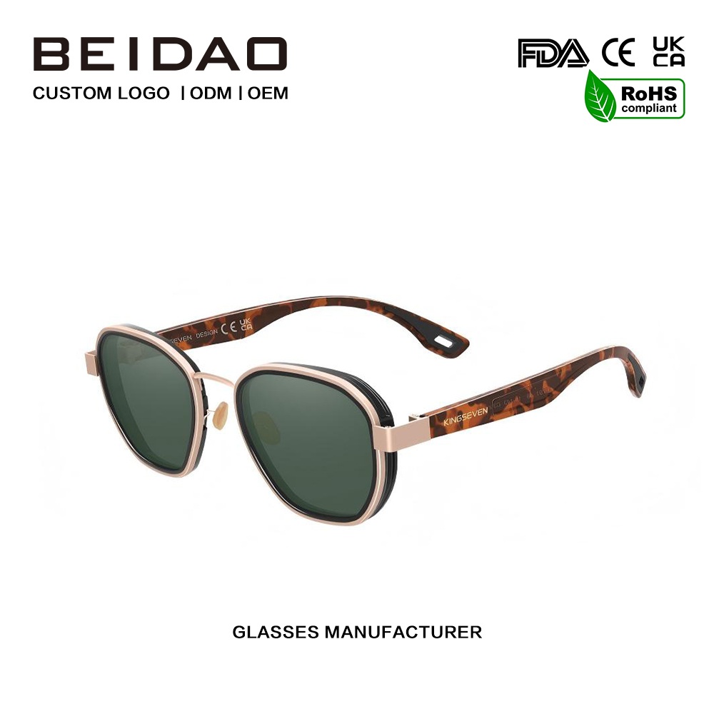 Ochelari de soare polarizați clasici din aluminiu reflectorizant