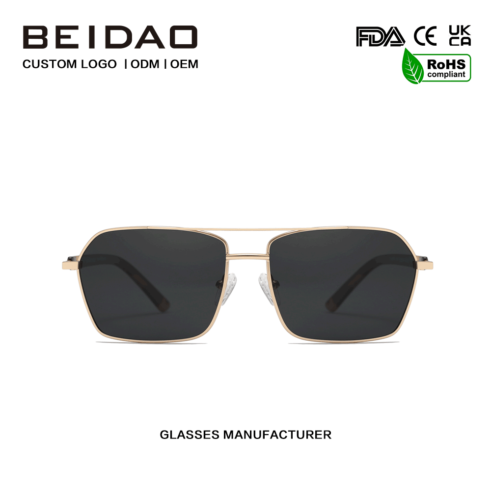 Ochelari de soare clasici retro din aliaj de aluminiu cu lentile UV400