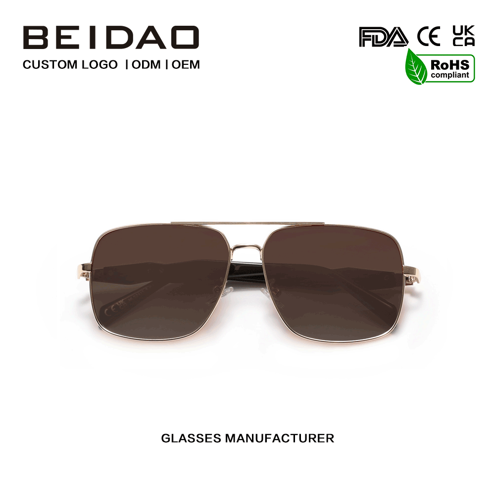 Ochelari de soare polarizați UV400, de designer, cadru din aliaj
