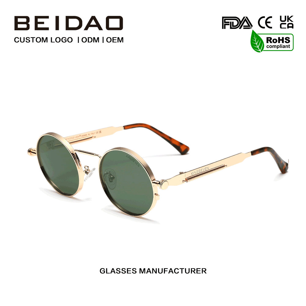 Ochelari de soare cu ramă metalică polarizată de designer cu protecție UV400