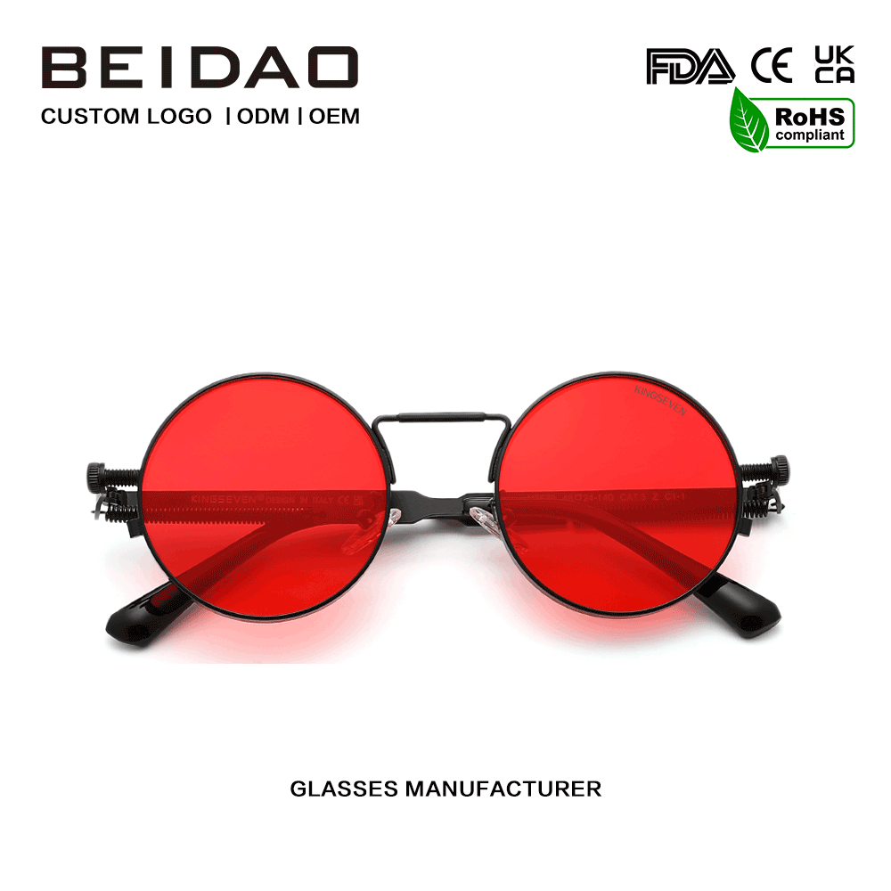 Ochelari de soare de designer cu ramă metalică polarizată cu protecție UV400 pentru bărbați