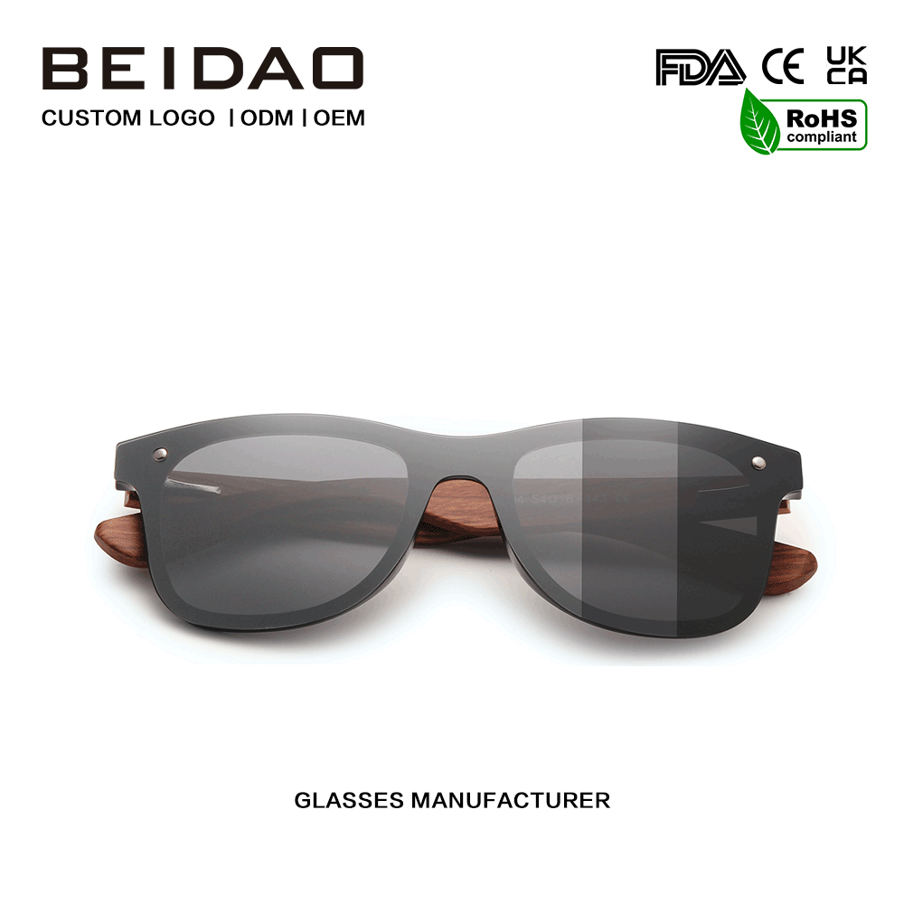 Ochelari de soare polarizați originali Bubinga Wood Silver