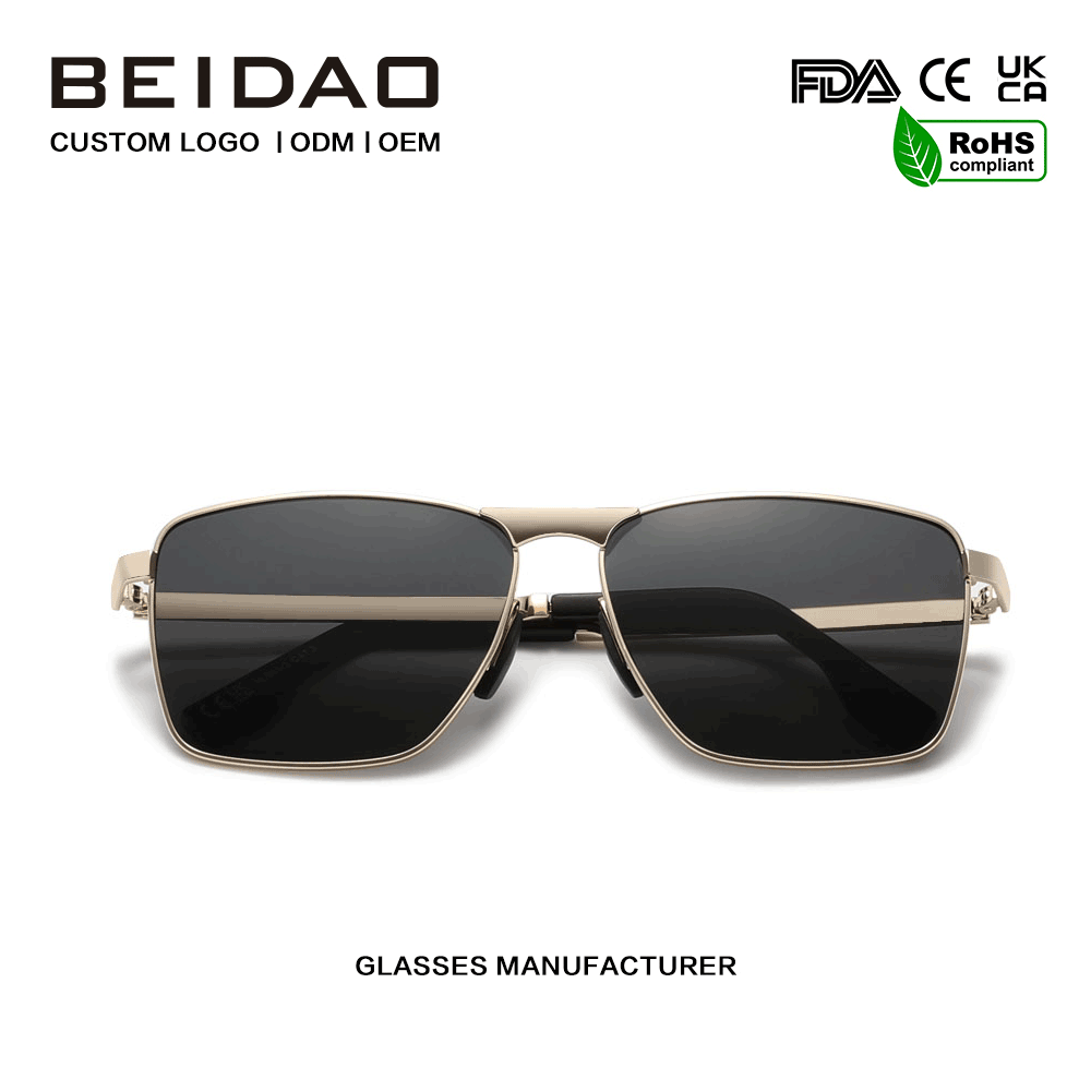 Ochelari de soare cu lentile UV400 TAC din aliaj de lux pentru unisex