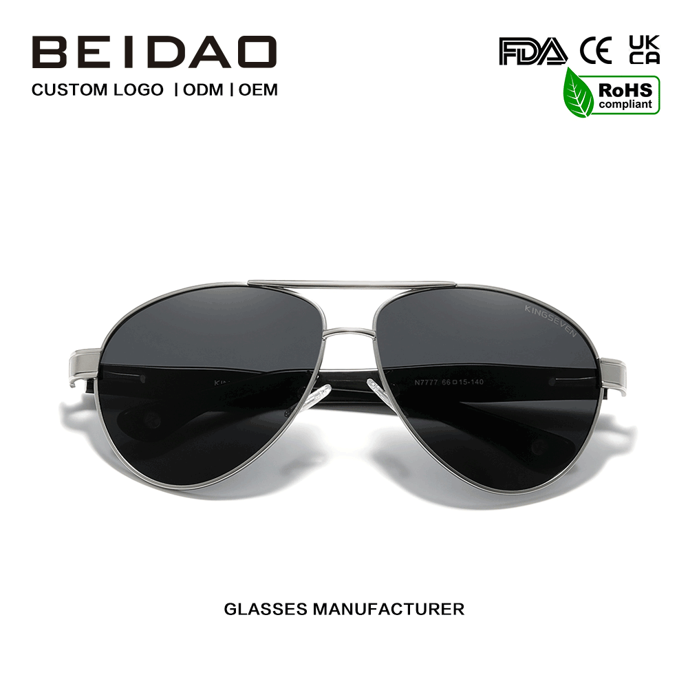 Ochelari de soare polarizați cu protecție UV400 din sârmă din inox