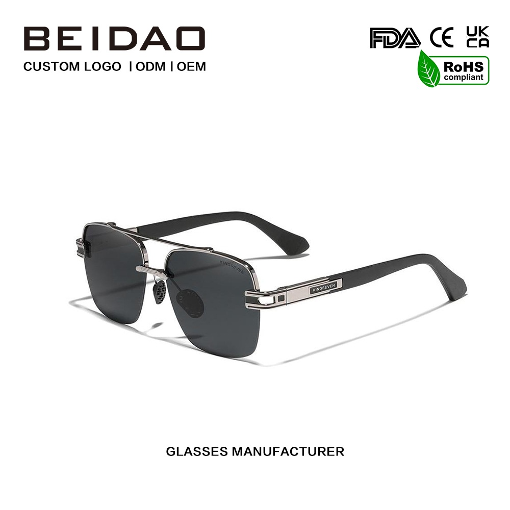 Ochelari de soare polarizați retro cu nuanțe pătrate